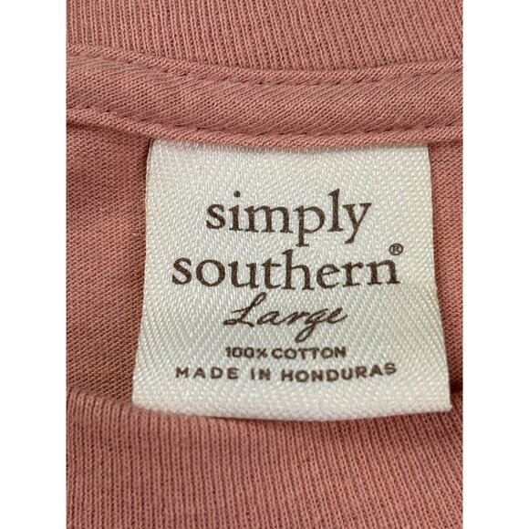 Simply Southern Collection Womens Long Sleeve T-Shirt Size Large Cotton - Picture 7 of 8